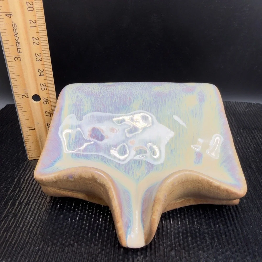 Artisan Drip Ceramic‎ Spoon Rest Pottery Kitchen Utensil Sponge Holder DripSpout